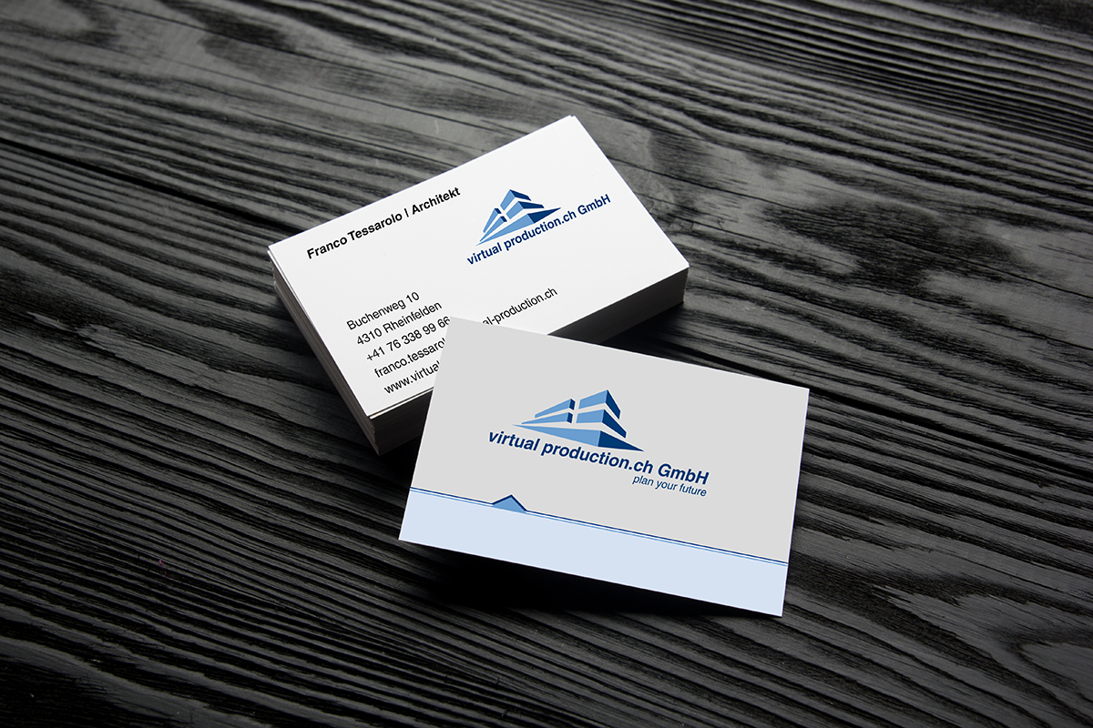 blank - business - card - empty - white - black - template - design - corporate - identity von 